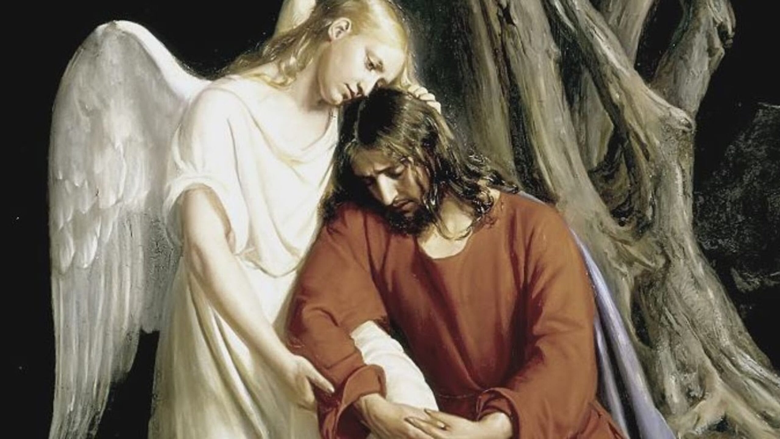 MARIA ENCHEU-SE TODA DE DEUS AO PODER DE PENSAR REPETIDAMENTE NA PAIXÃO DE JESUS.
