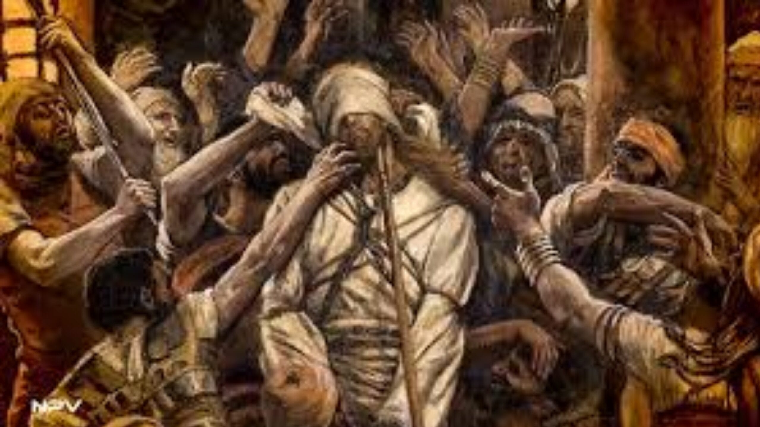DAS 4 ÀS 5 DA MADRUGADA. JESUS À MERCÊ DOS SOLDADOS.