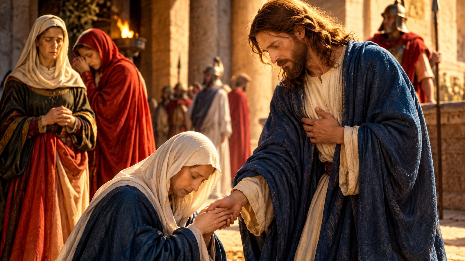 DAS 6 ÀS 7 DA NOITE. JESUS SEPARA-SE DA SUA MÃE SANTÍSSIMA E ENCAMINHA-SE PARA O CENÁCULO.