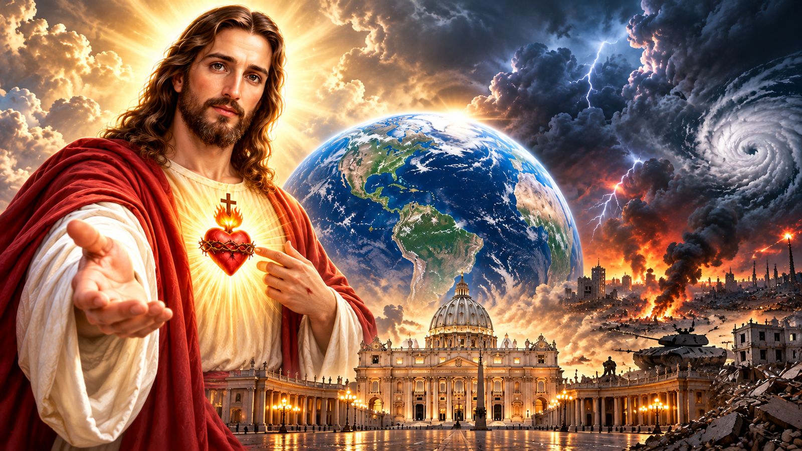 Jesus Cristo adverte: “Já vivem em guerra, Meus filhos!” — Mensagem a Luz de María, 15 de outubro de 2026